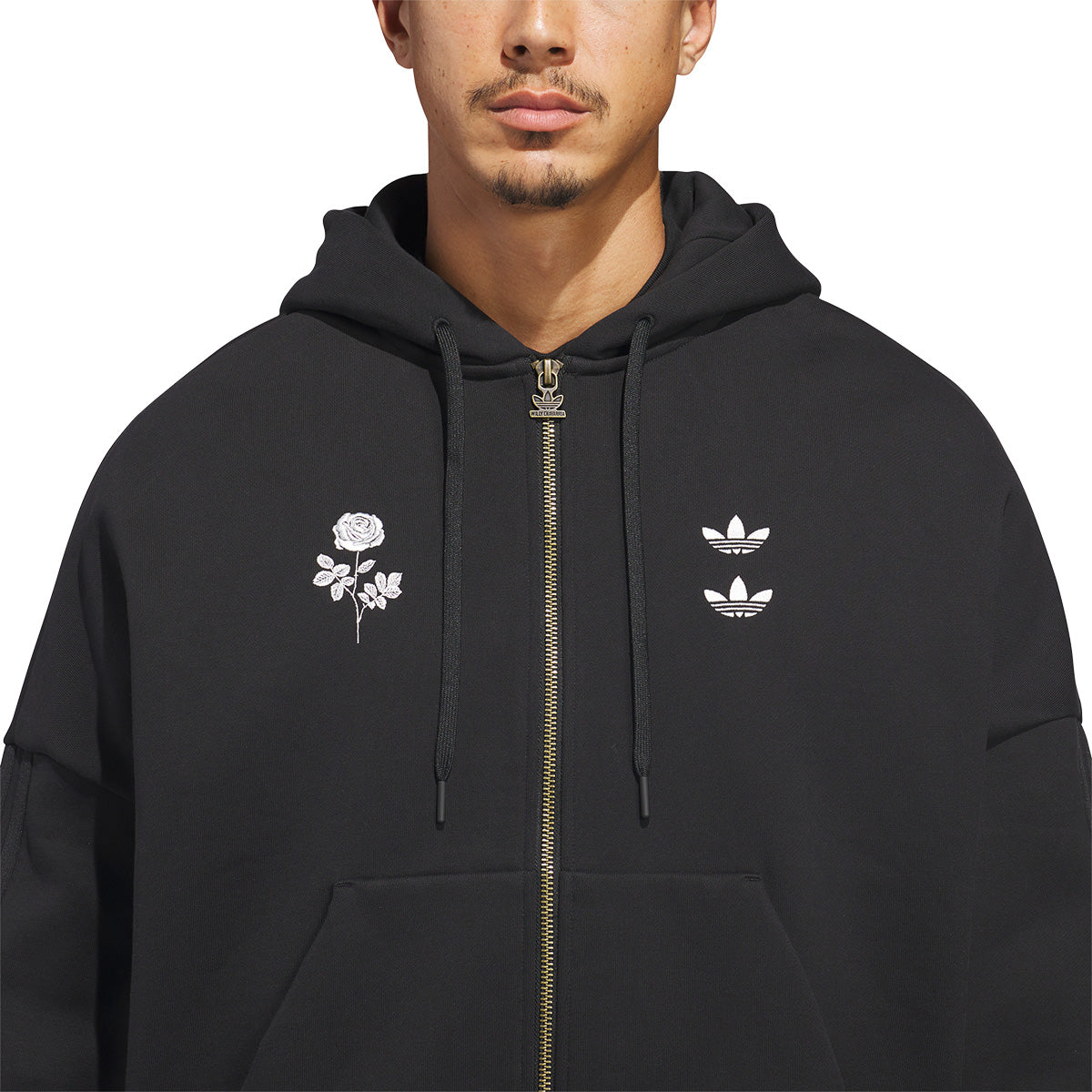 + Willy Chavarria Heavyweight Zip Hoodie 'Black'