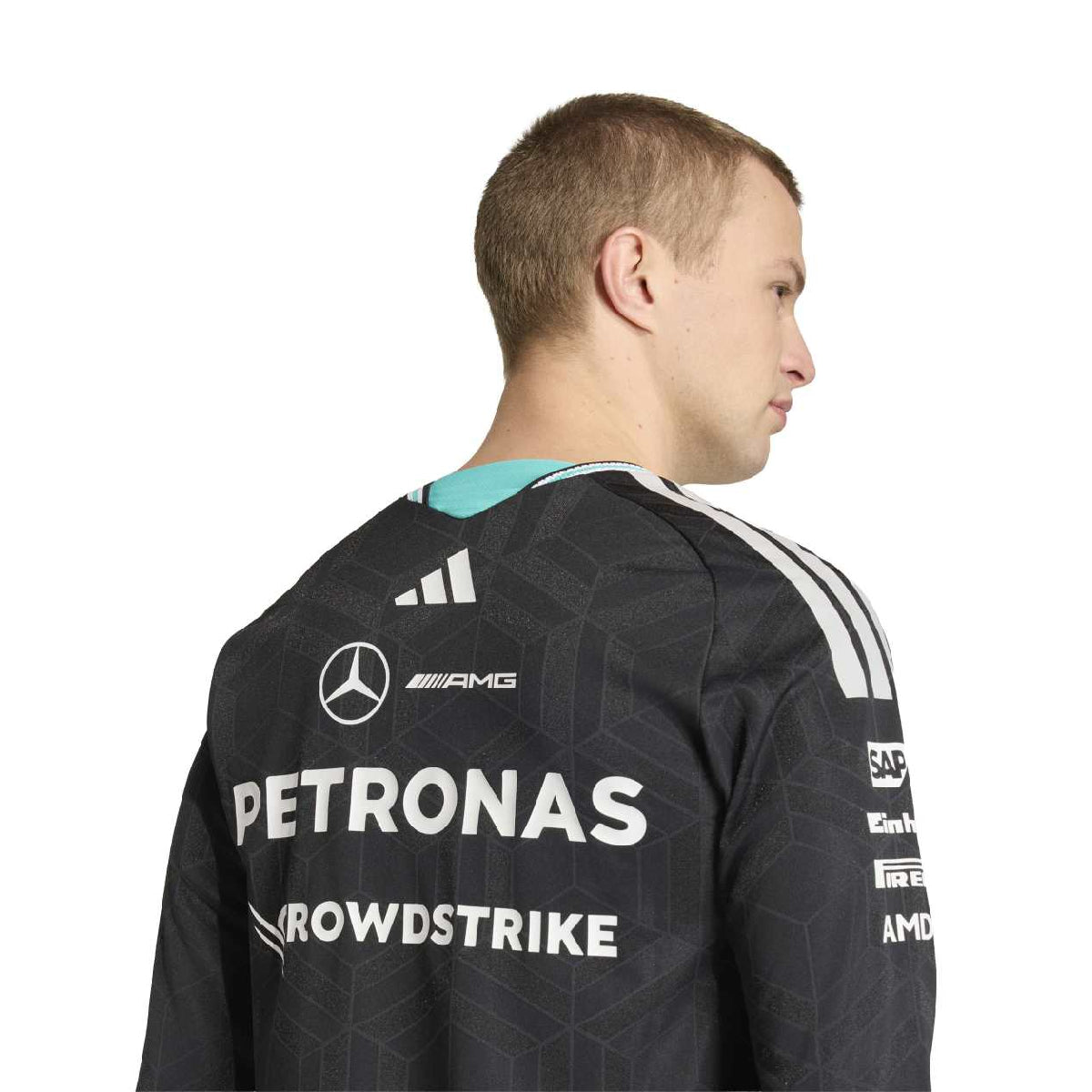 + Mercedes-AMG Petronas F1 Team Driver Authentic Long Sleeve Jersey 'Black'