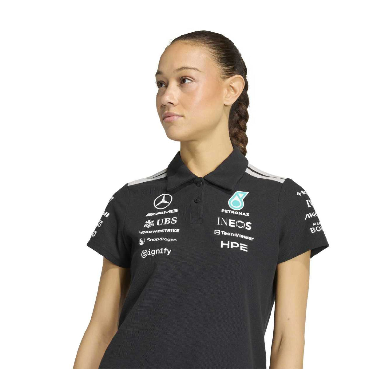 + Mercedes-AMG Petronas F1 Team Polo Shirt 'Black'