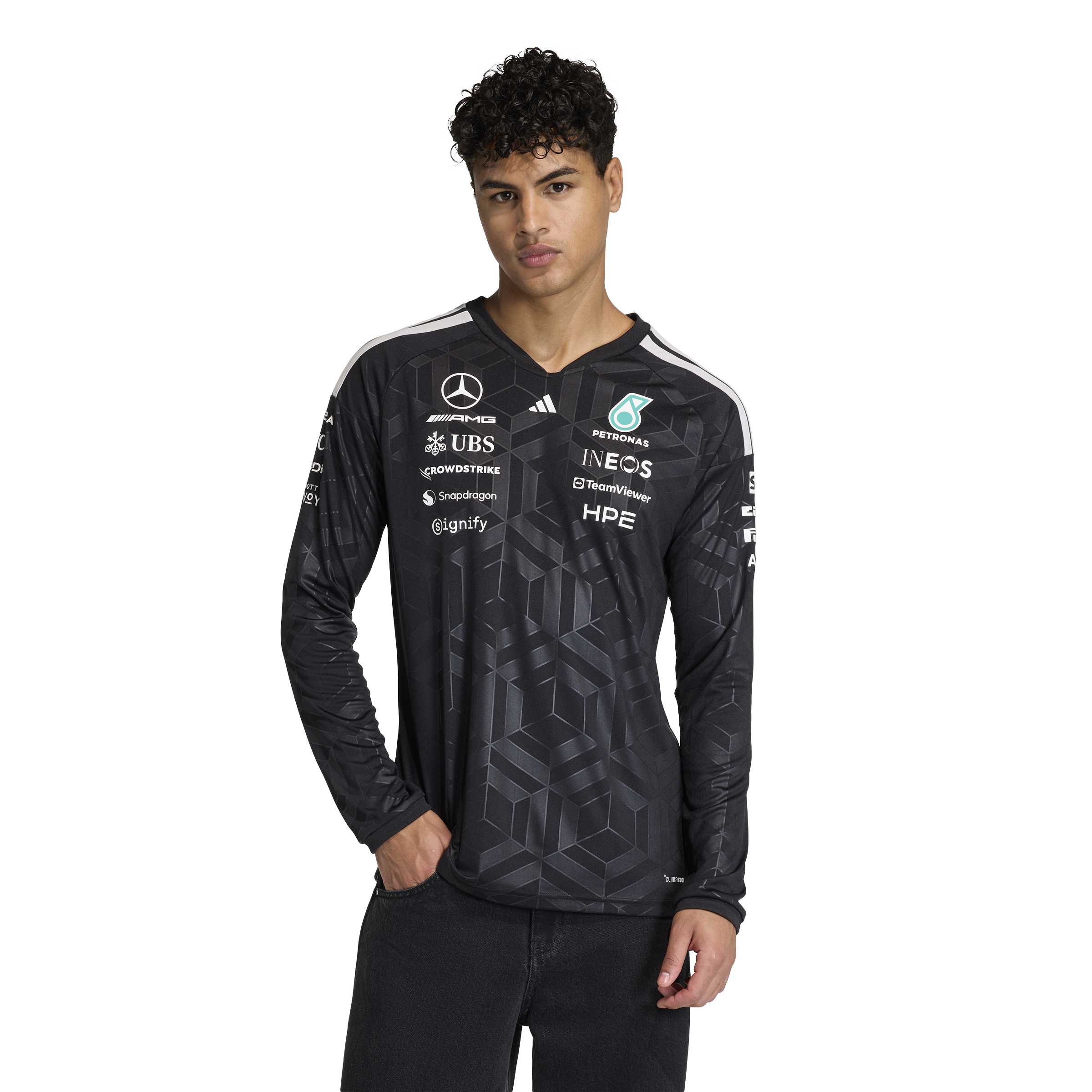 + AMG Petronas Formula 1 Team Driver L/S Jersey 'Black'