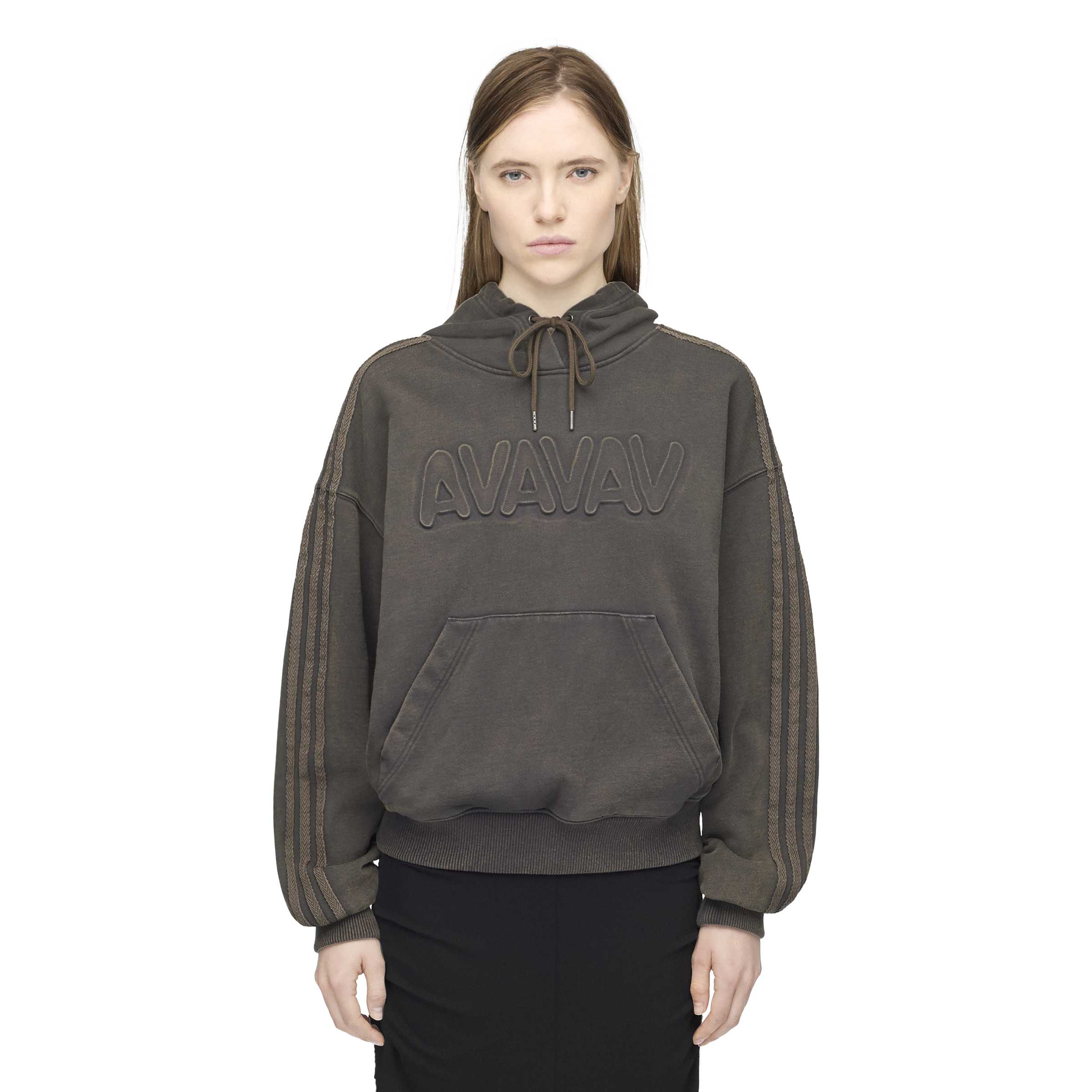 + Avavav Shoulderless Hoodie 'Carbon'