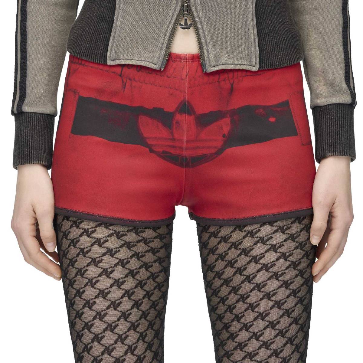 + Avavav Printed Shorts 'Better Scarlet Grey Four'