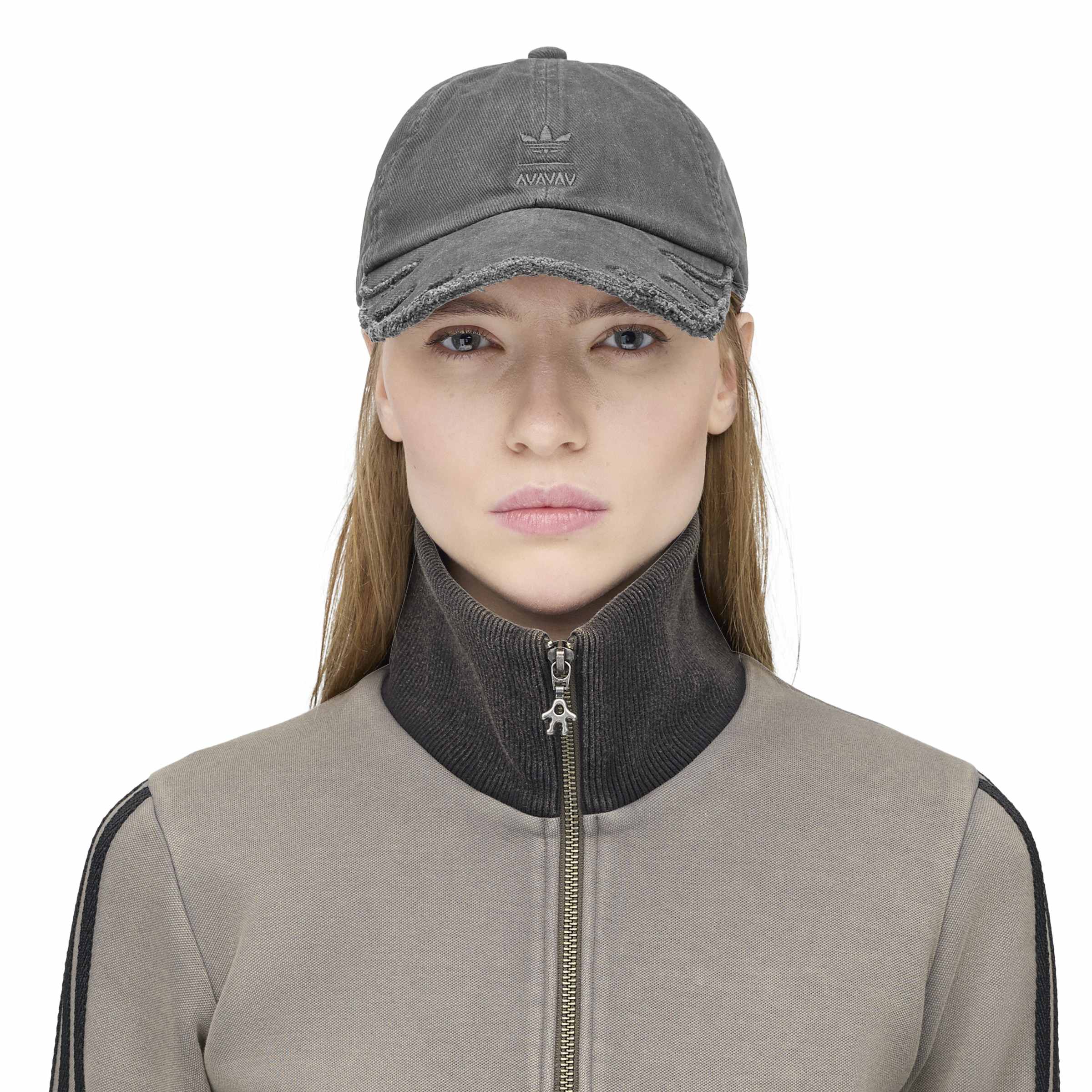 + Avavav Slashed Double Brim Cap 'Black'