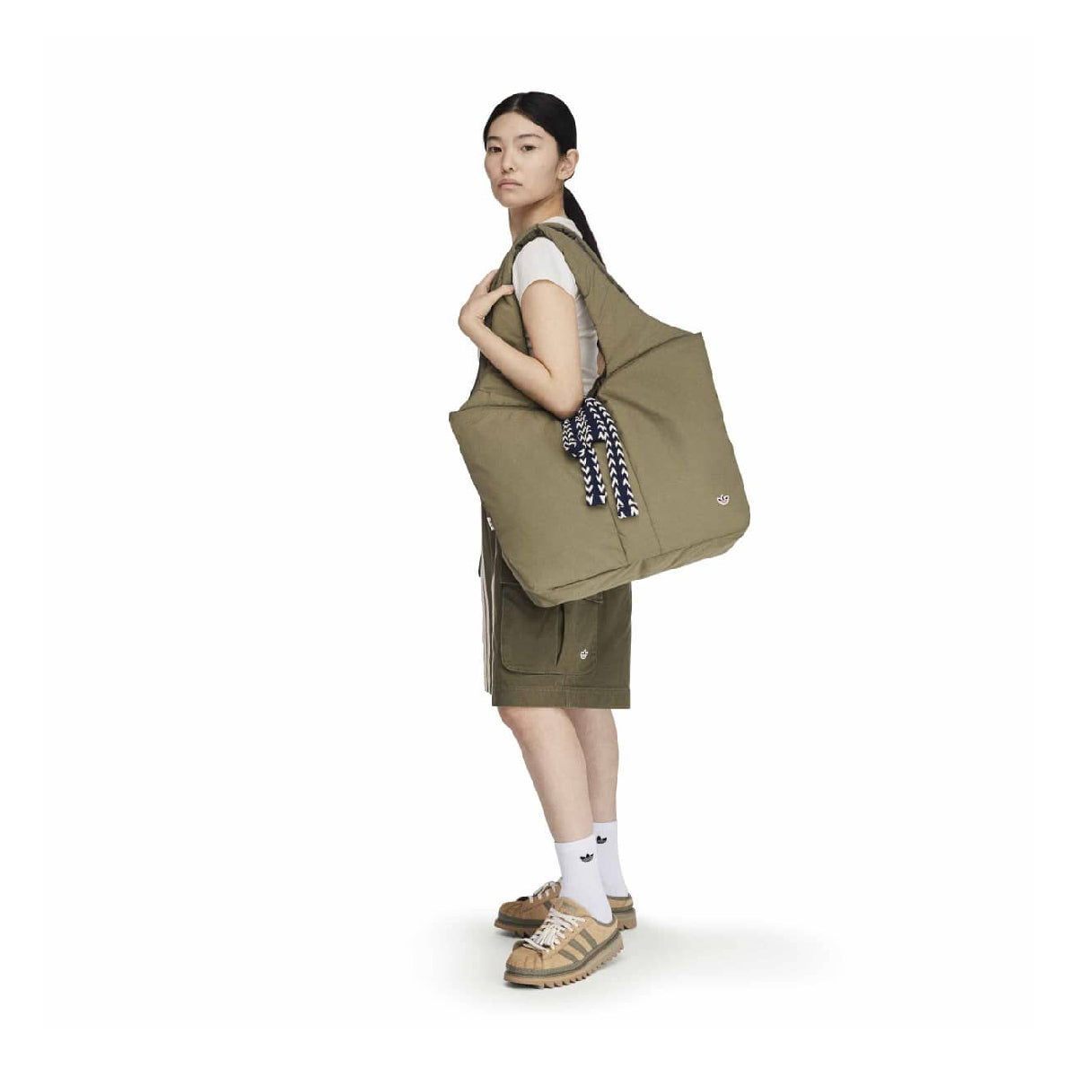 + Clot Tote Bag 'Olive Strata'
