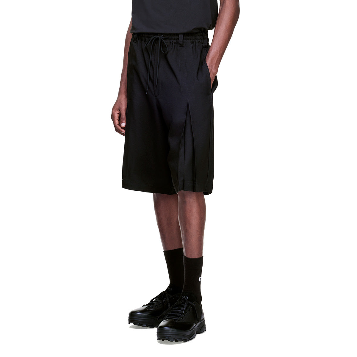 Sport Pleated Uniform Shorts 'Black'