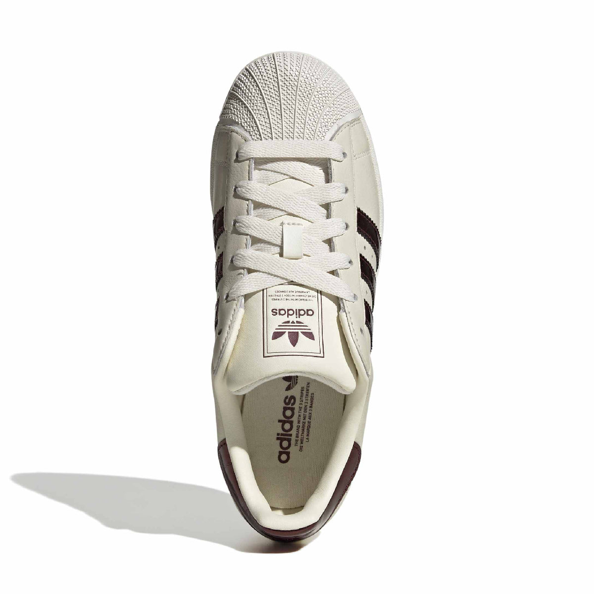 Wmns Superstar II 'Off White Maroon'