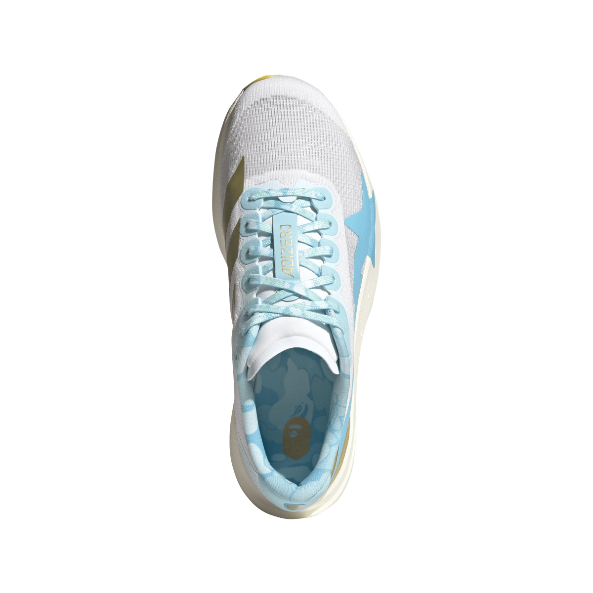 + Bape Adizero Evo SL 'White Gold Pink Blue'