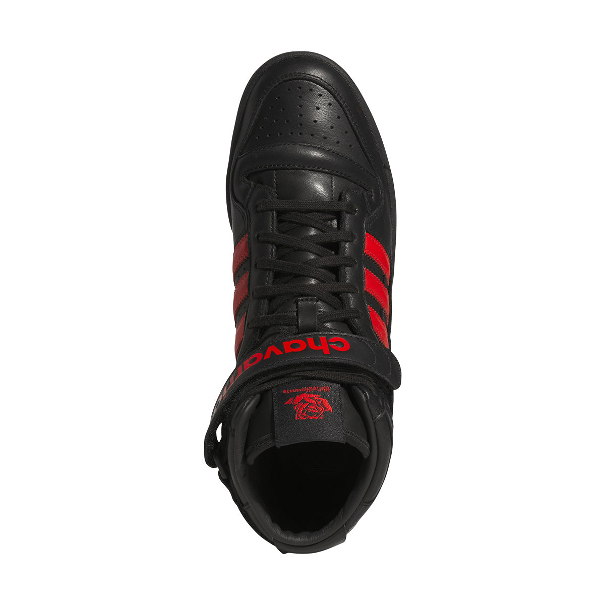 + Willy Chavarria Forum 84 Hi 'Core Black Red'