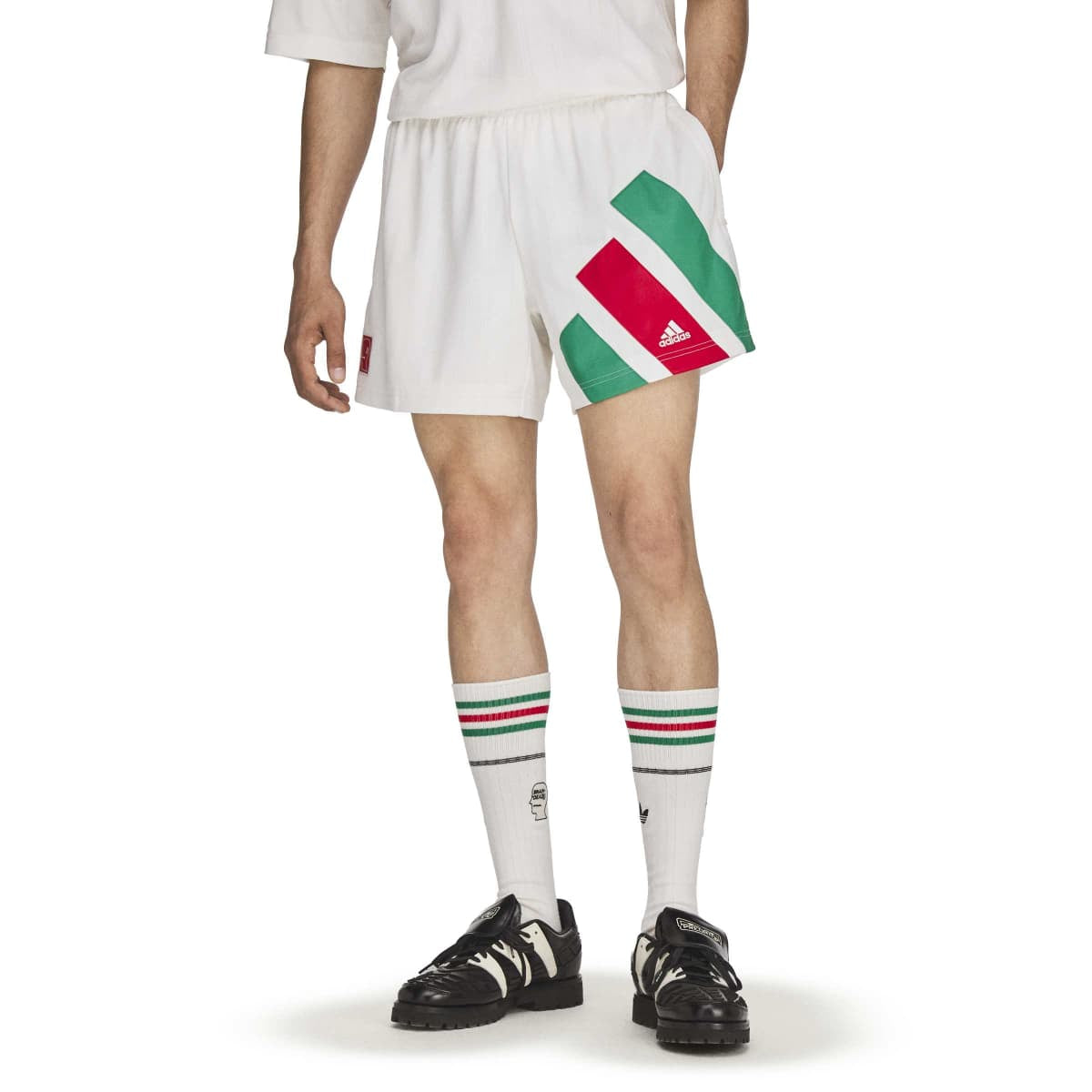 + Brain Dead + Disney Football Shorts 'Chalk White'