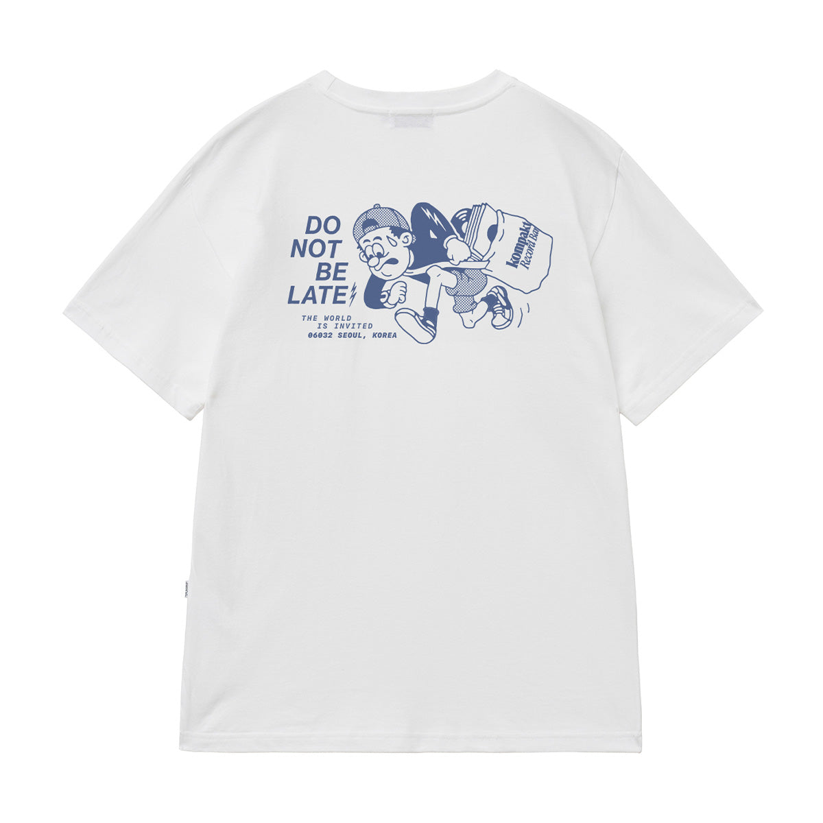Kompakt Record Bar Do Not Be Late Tee 'White' – Limited Edt