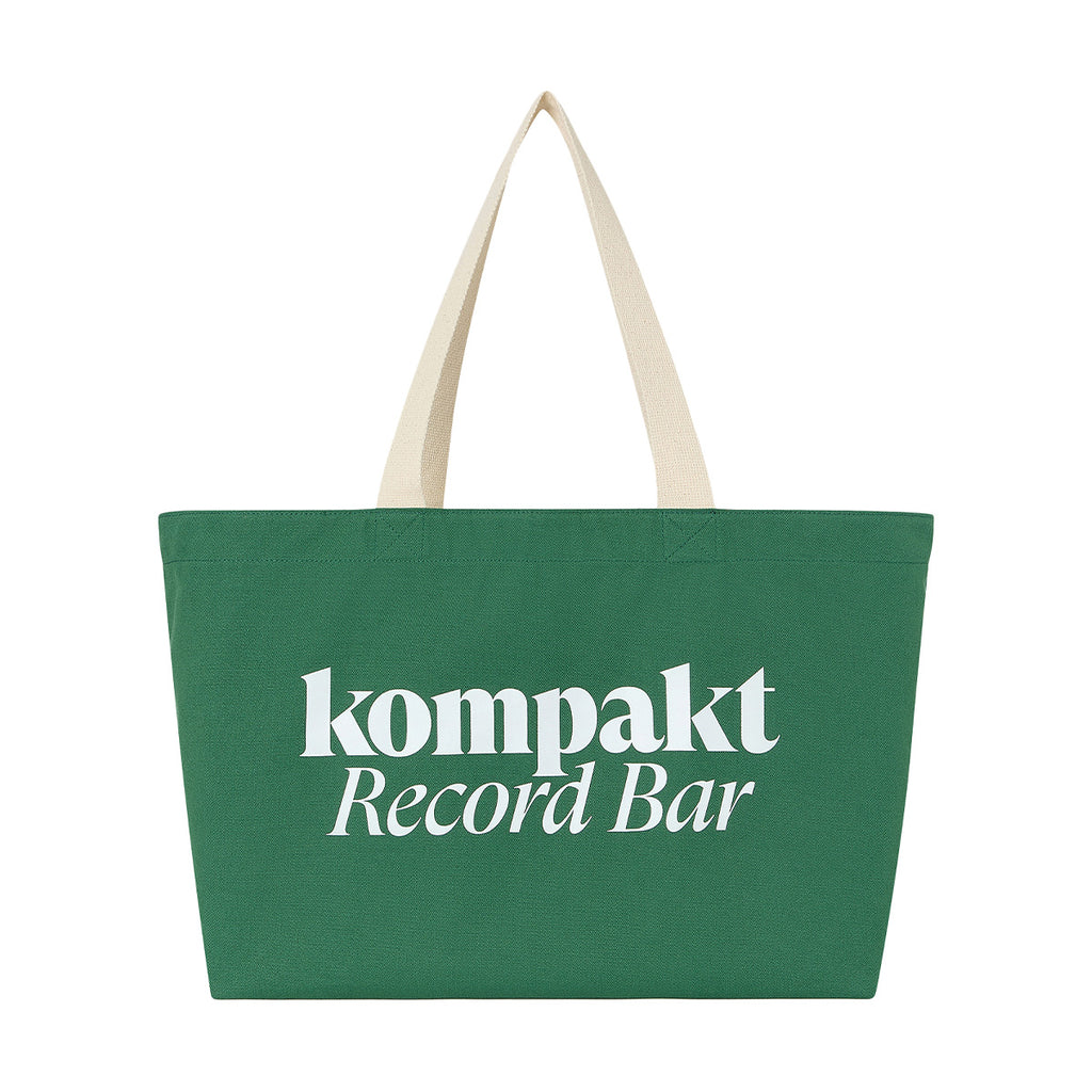 Kompakt Record Bar Logo Tote Bag 'Green' – Limited Edt