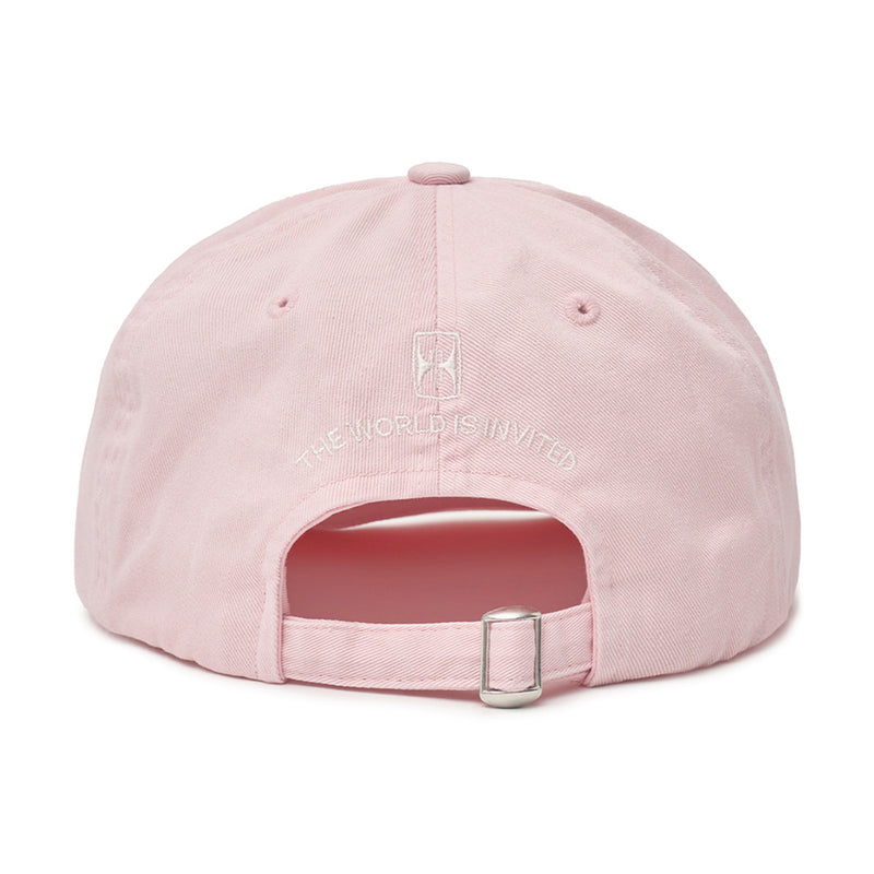 Oval Logo Embroidery Cap 'Light Pink'