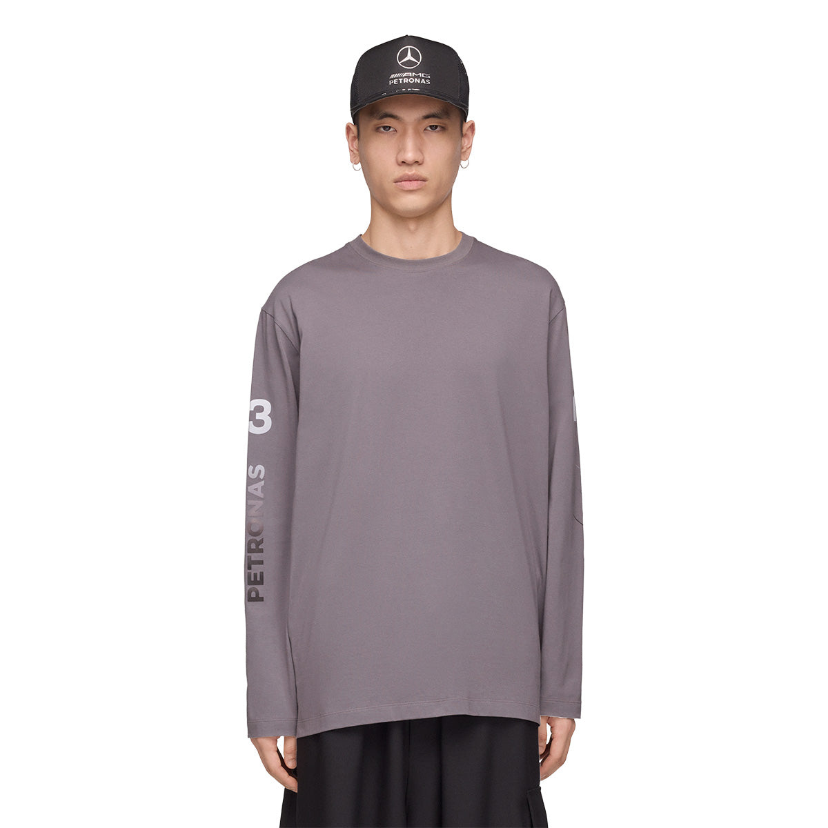 + Mercedes-AMG PETRONAS F1 Team Chaos L/S Tee 'Granite'