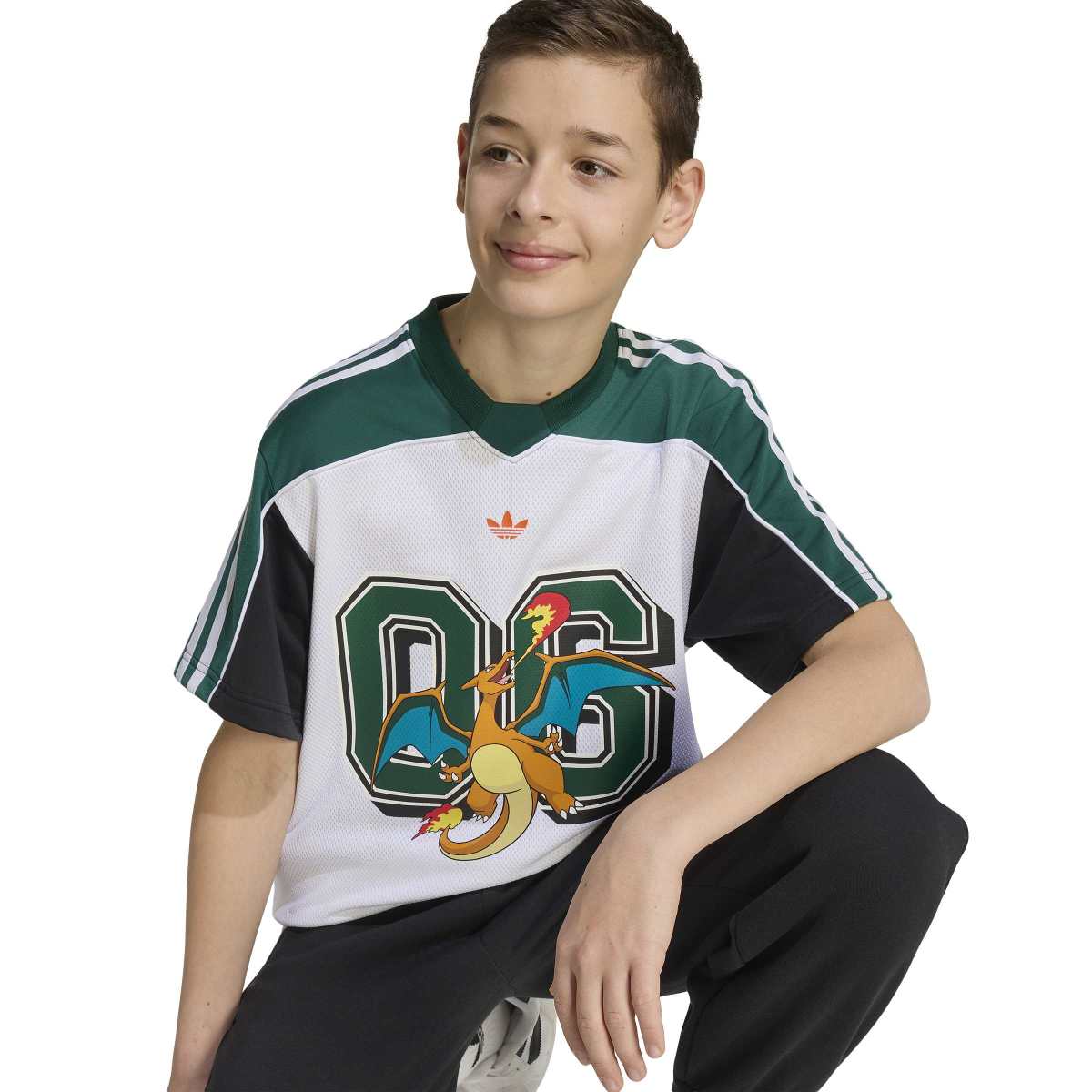 + Pokemon Kids Jersey 'White Collegiate Green'