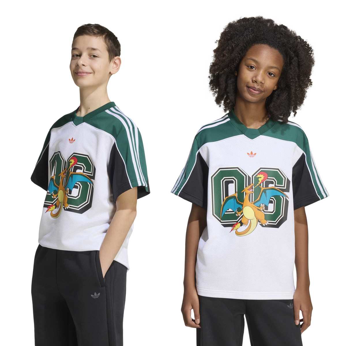 + Pokemon Kids Jersey 'White Collegiate Green'