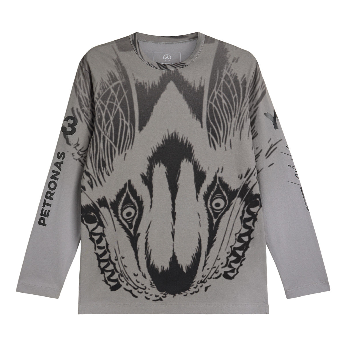 + Mercedes-AMG PETRONAS F1 Team Wolf L/S Tee 'Black'