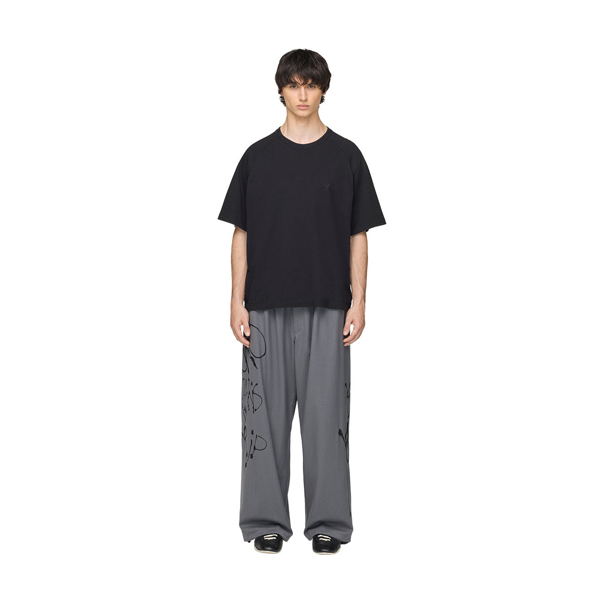 + Chito City Wool Wide Pants 'Grey'