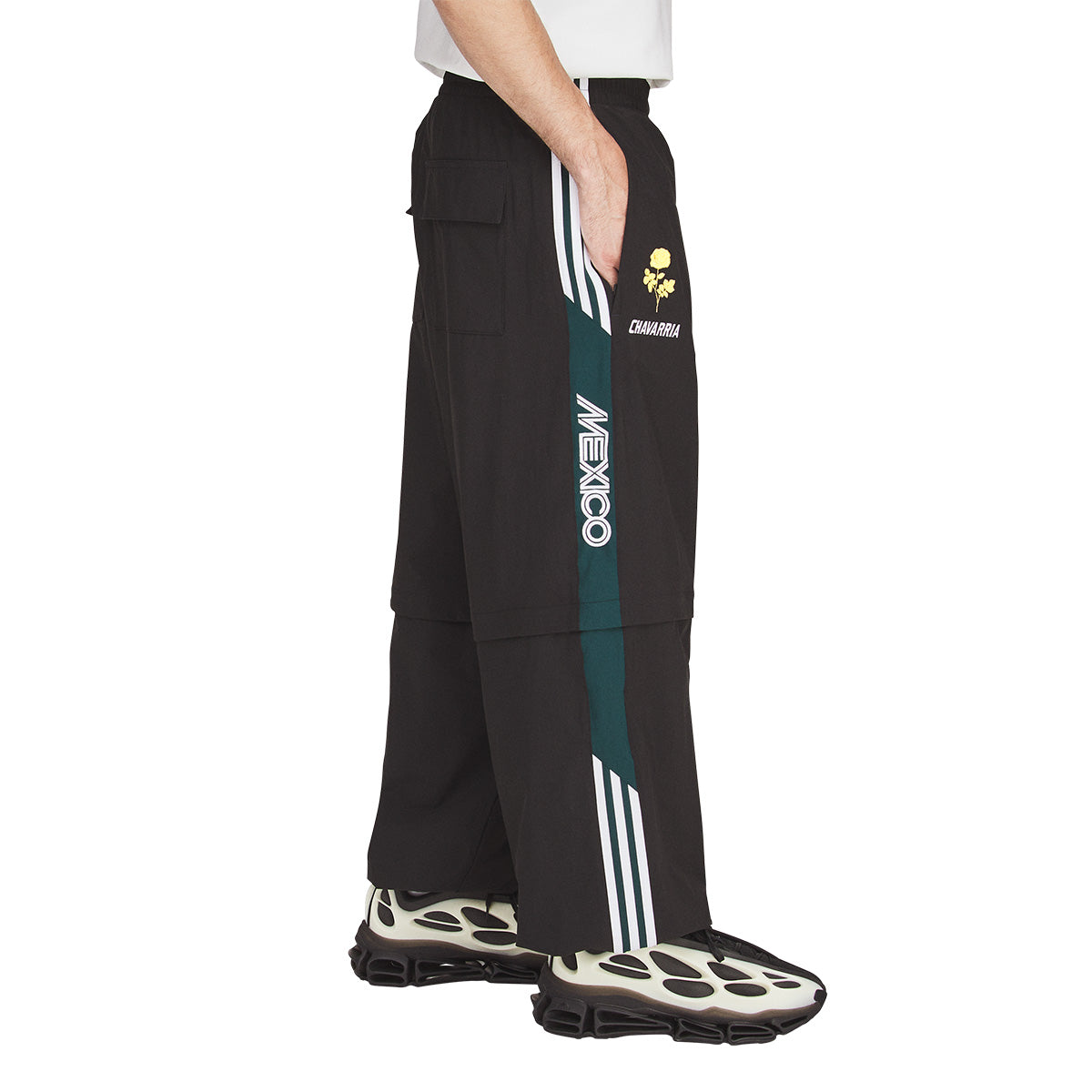 + Willy Chavarria Woven Tracksuit Pants 'Black'