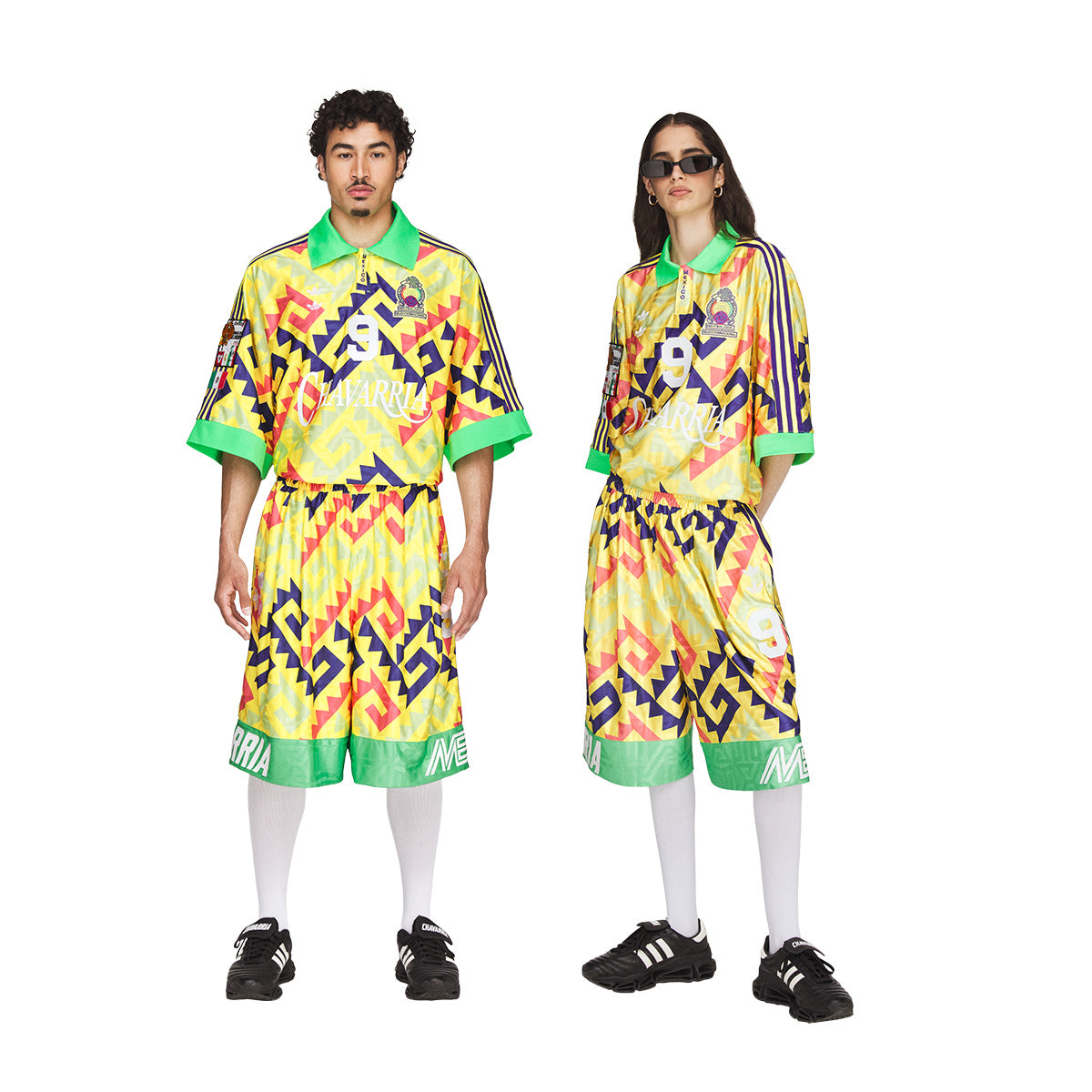 + Willy Chavarria AOP Long Shorts 'Solar Lemon'
