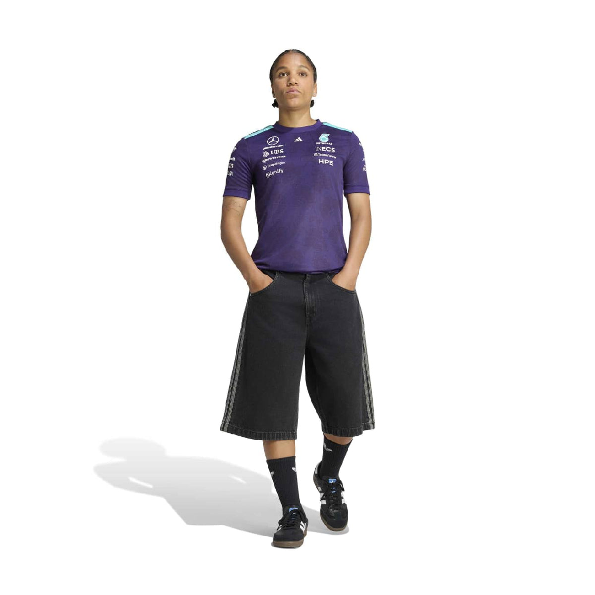 + Mercedes-AMG Petronas F1 Team Wmns Vanda Bloom Driver Jersey 'Dark Purple'