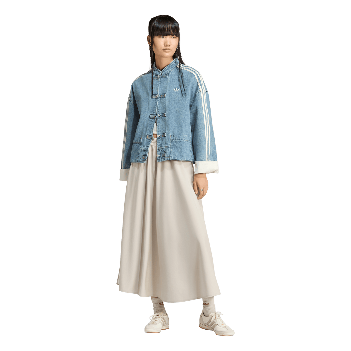 Wmns New Chinese Denim Jacket 'Light Denim'
