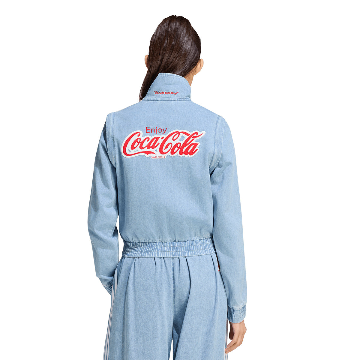 + Coca Cola Wmns Firebird Regular Track Top 'Light Denim'