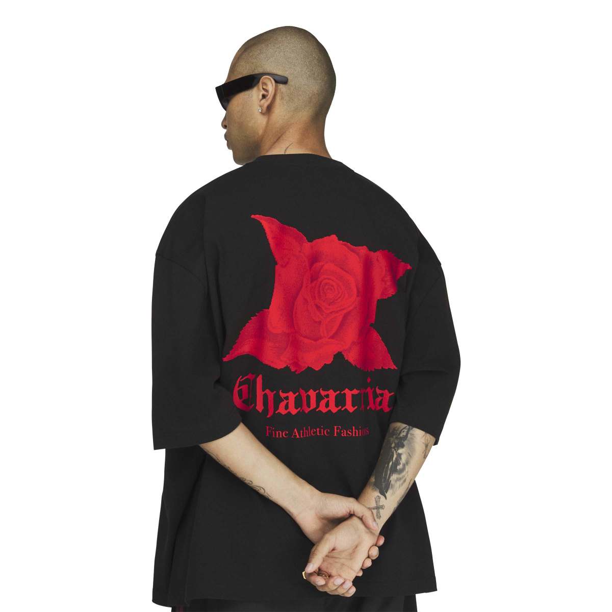 + Willy Chavarria Dark Rose Tee 'Black / Red'