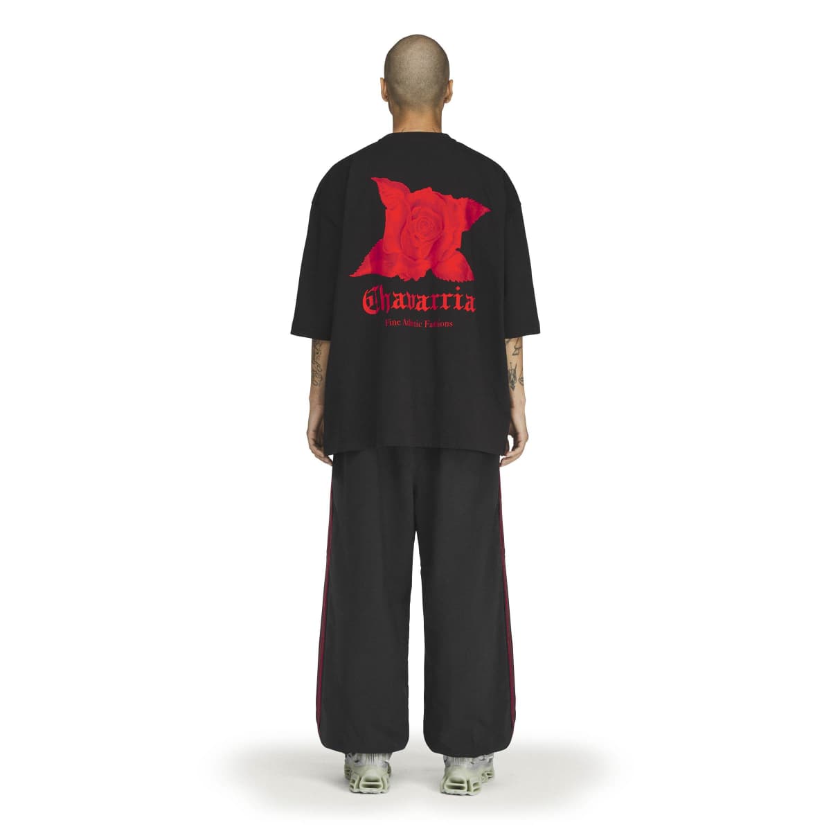 + Willy Chavarria Dark Rose Tee 'Black / Red'