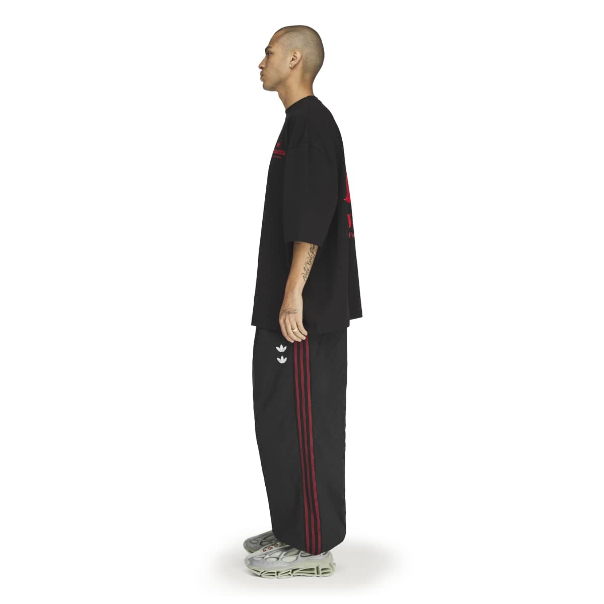 + Willy Chavarria Dark Rose Tee 'Black / Red'