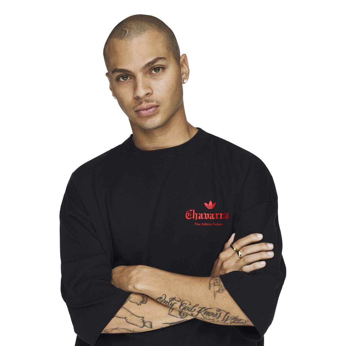 + Willy Chavarria Dark Rose Tee 'Black / Red'