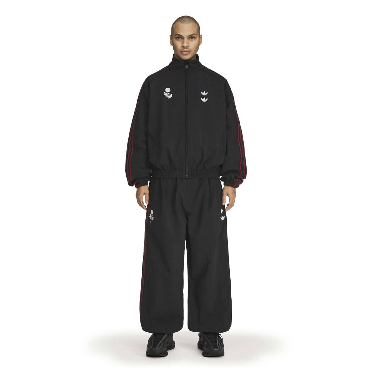 + Willy Chavarria Woven Track Pants 'Black'
