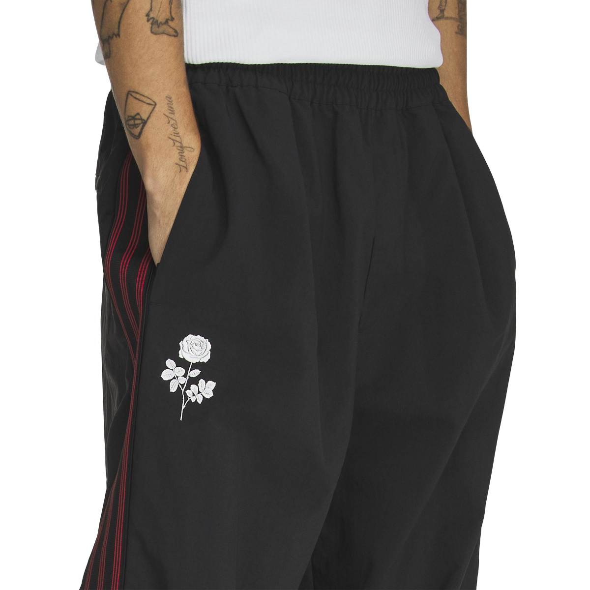 + Willy Chavarria Woven Track Pants 'Black'
