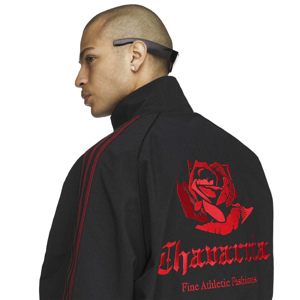 + Willy Chavarria Woven Track Jacket 'Black'