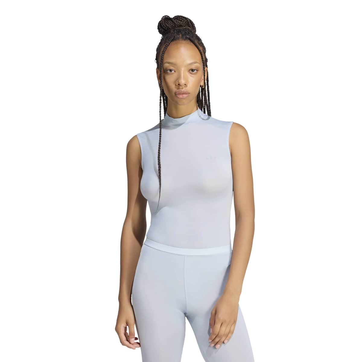 + Jennie Sheer Sleeveless Bodysuit 'Wonder Blue'