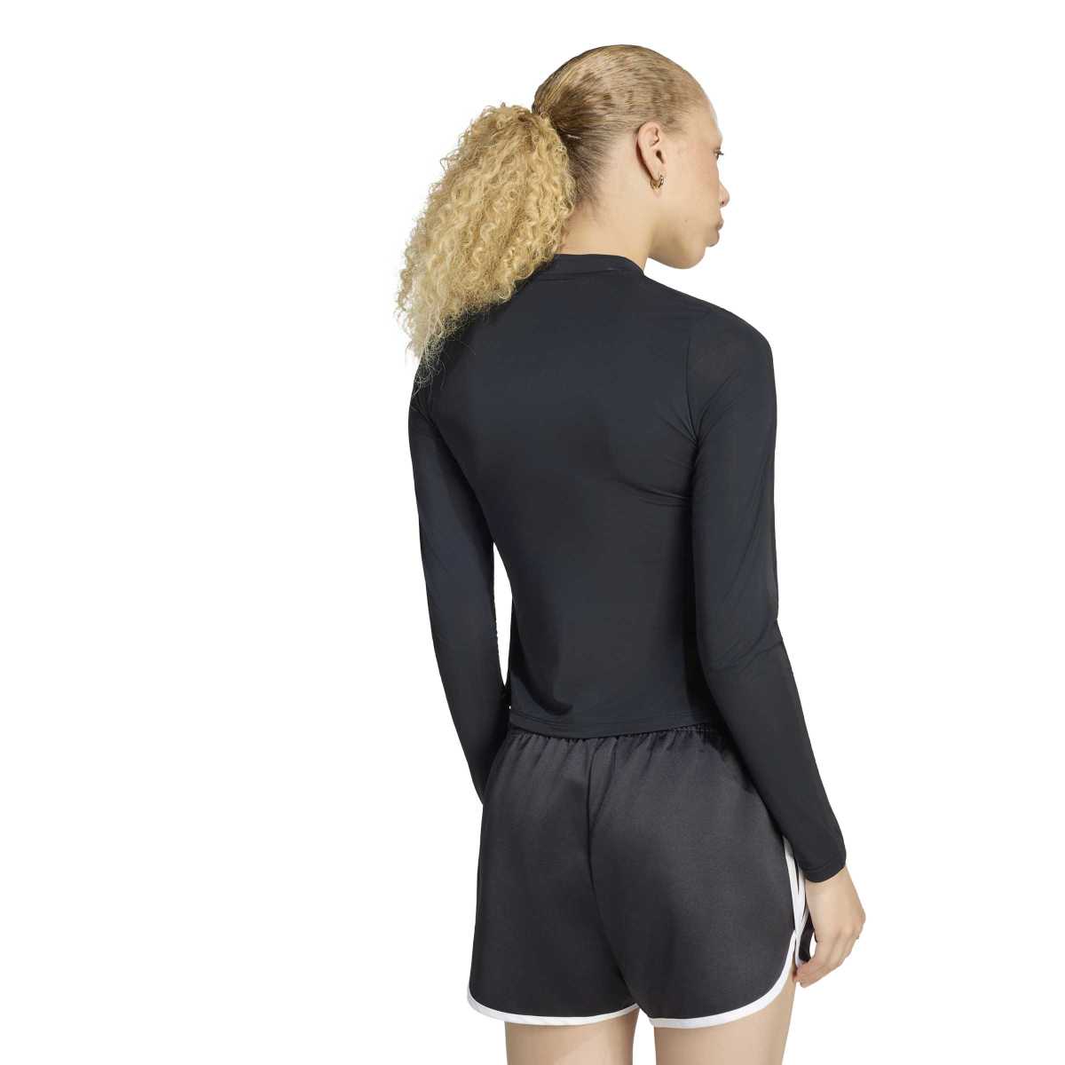 + Jennie Sheer Long Sleeve Tee 'Black'