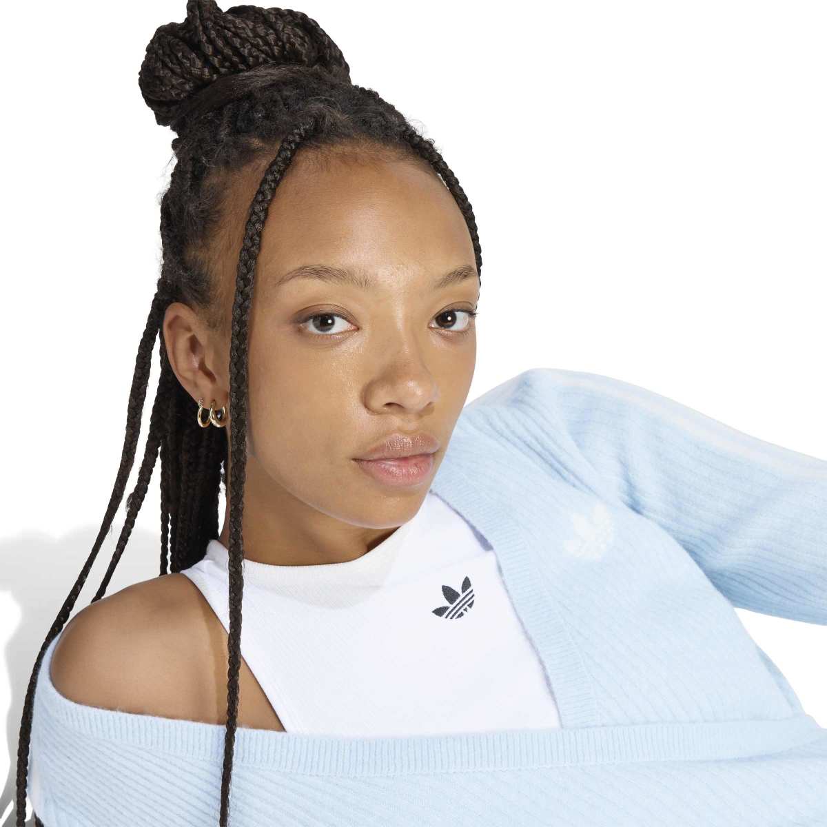 + Jennie Knitted Wrap Around Cardigan 'Wonder Blue'