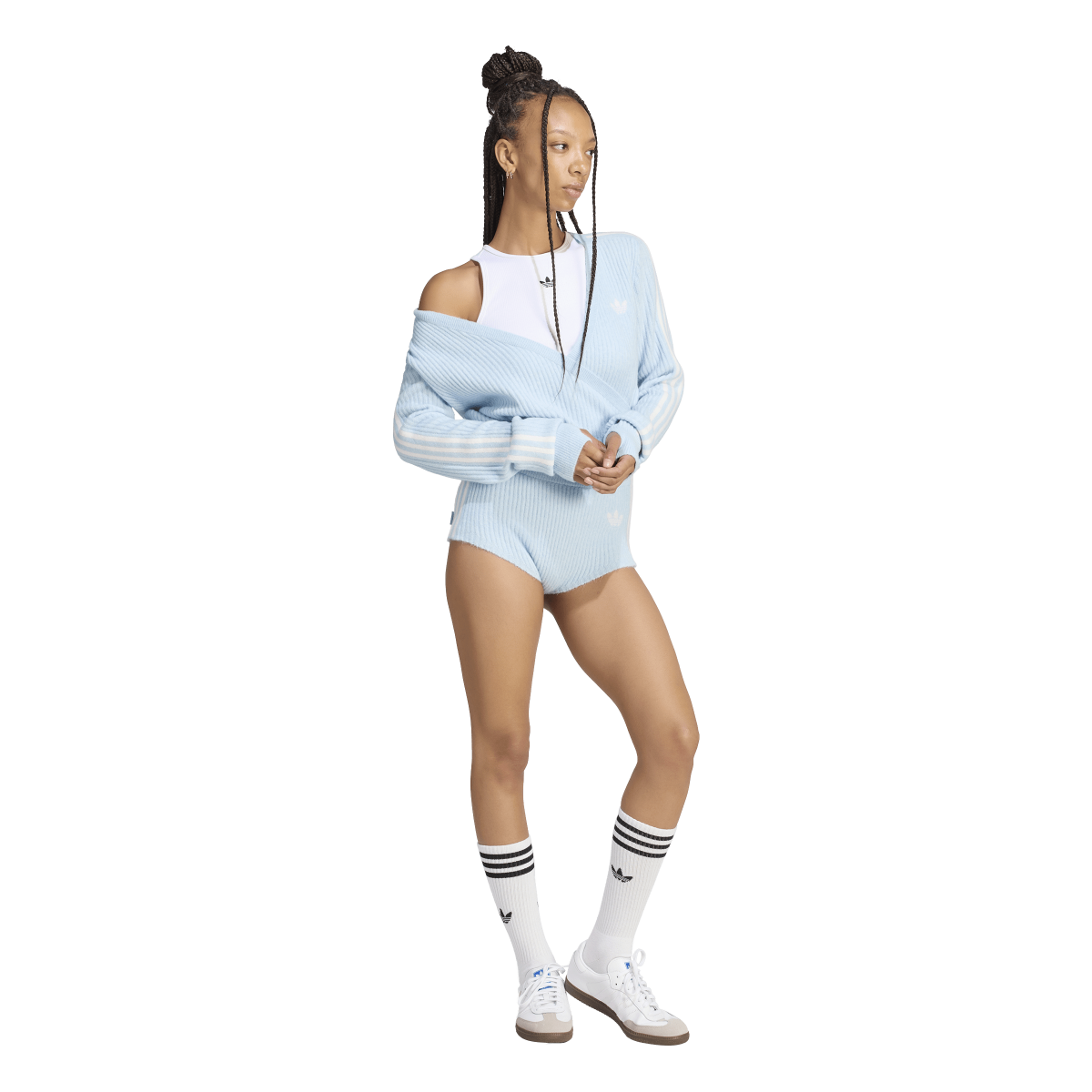 + Jennie Knitted Short Shorts 'Wonder Blue'