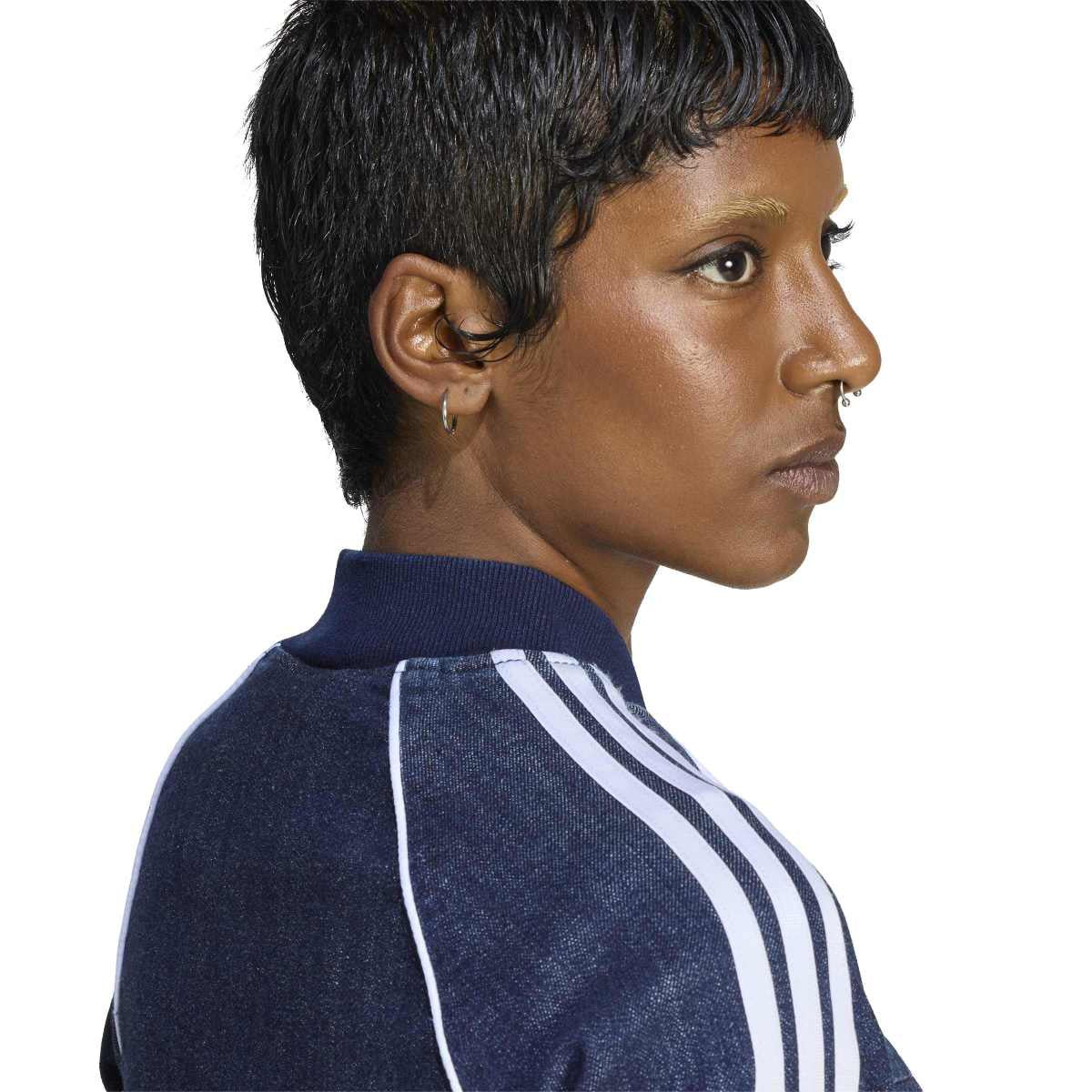 Superstar Denim Corset Track Top 'Indigo'