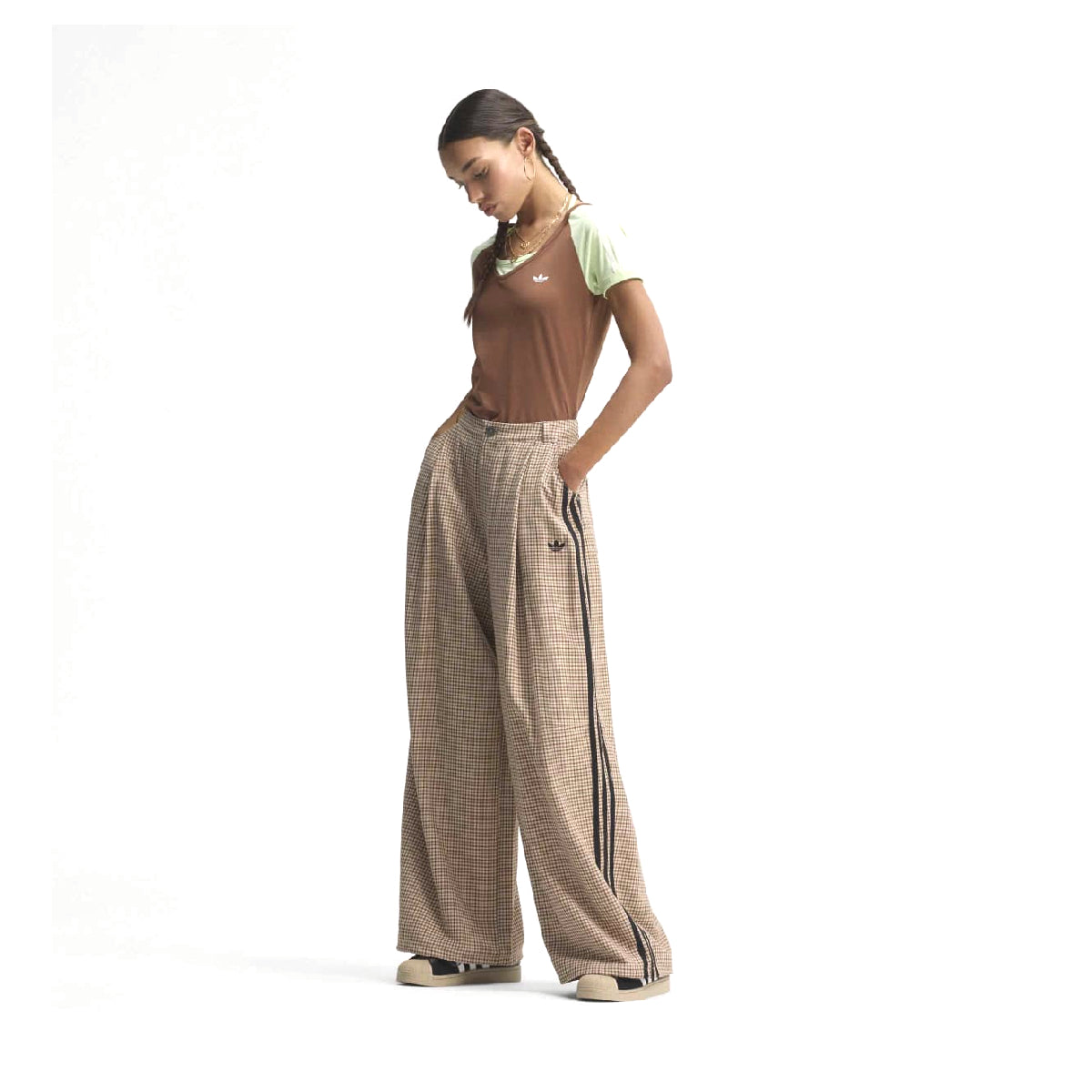 Checks Pants 'Aurora Coffee'