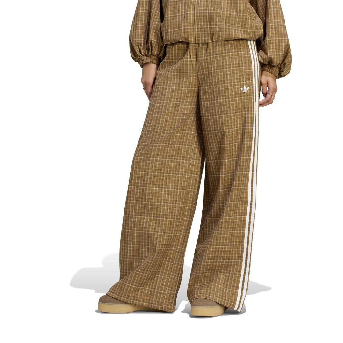 Check Track Pants 'Brown Desert'