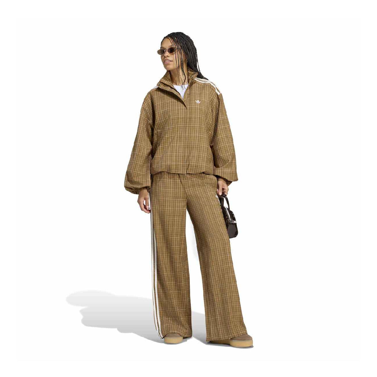 Check Track Pants 'Brown Desert'