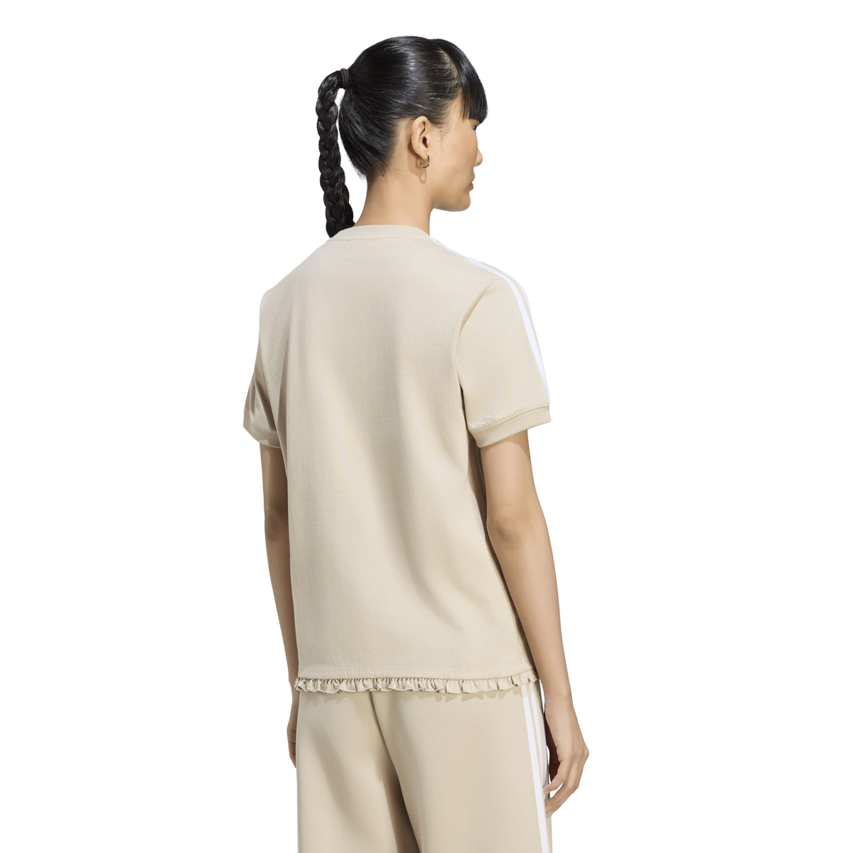 Pleated 3s Tee 'Khaki Three'