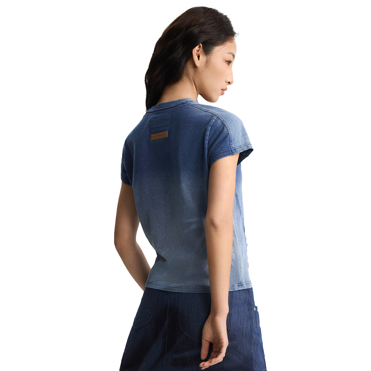 + LEE Wmns Tee 'Dark Denim'