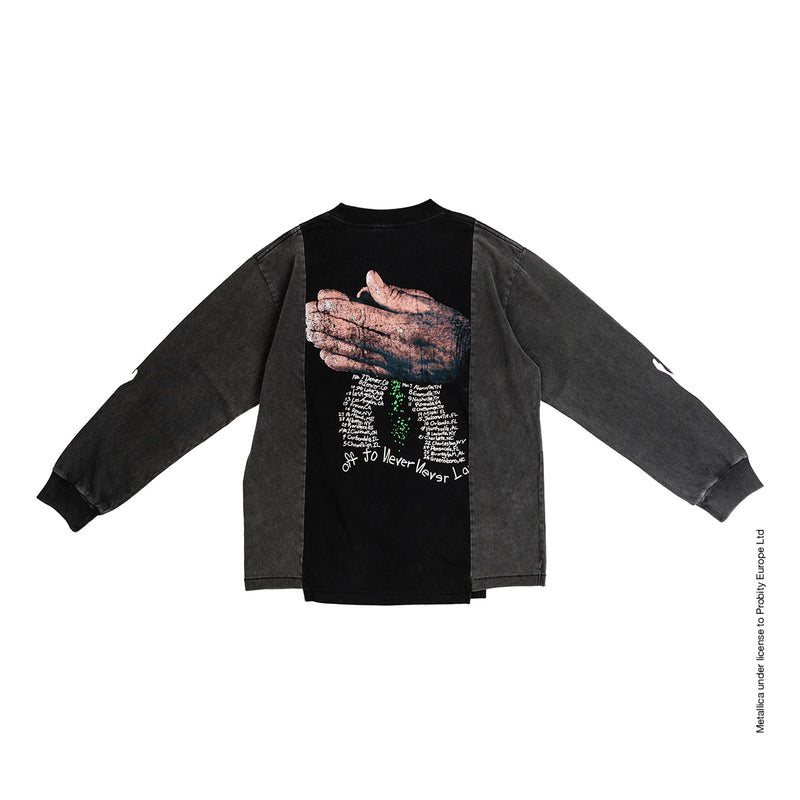 + Metallica Sandman Bones Mashup Long Sleeve Tee 'Black'