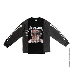 + Metallica Sandman Bones Mashup Long Sleeve Tee 'Black'