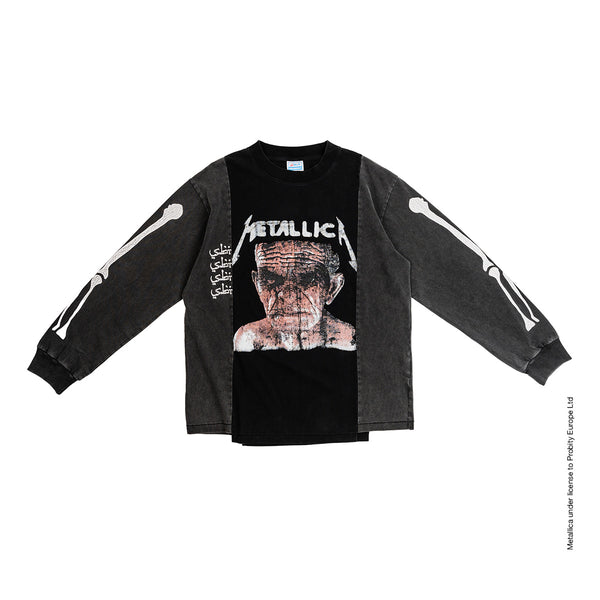 + Metallica Sandman Bones Mashup Long Sleeve Tee 'Black'
