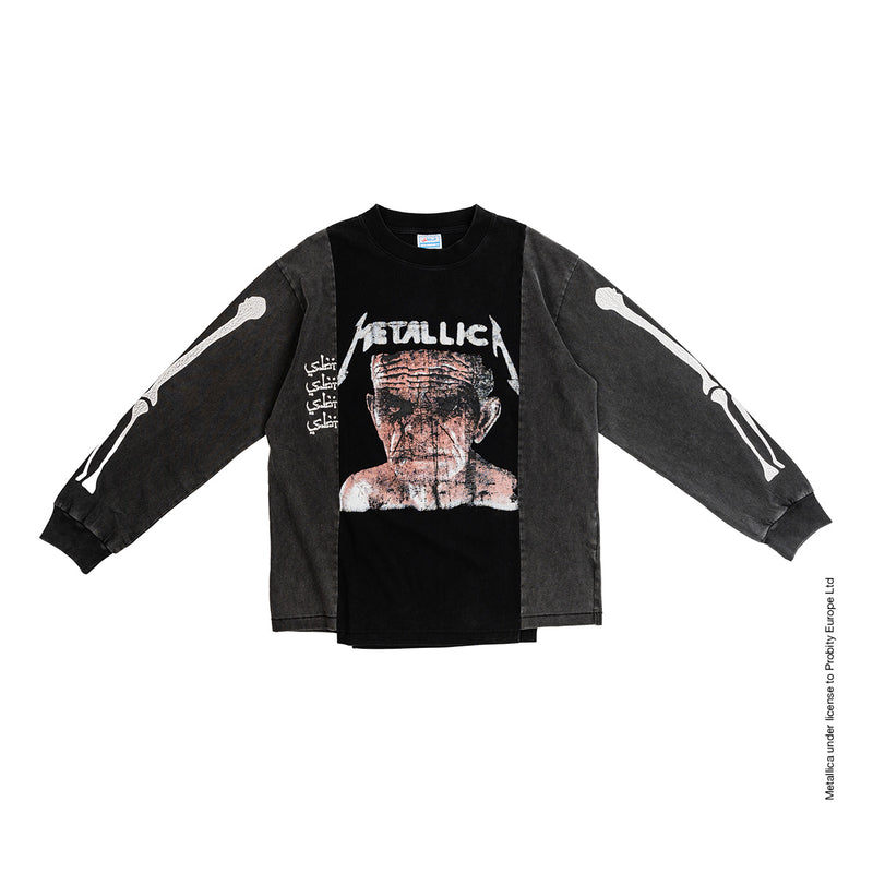 + Metallica Sandman Bones Mashup Long Sleeve Tee 'Black'