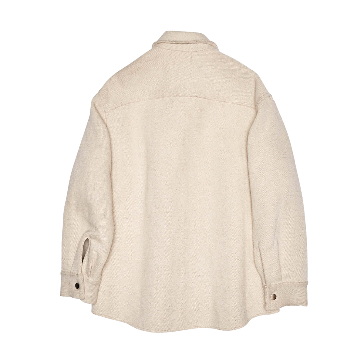 Embroidered Foliage Shirt Jacket 'Off White'