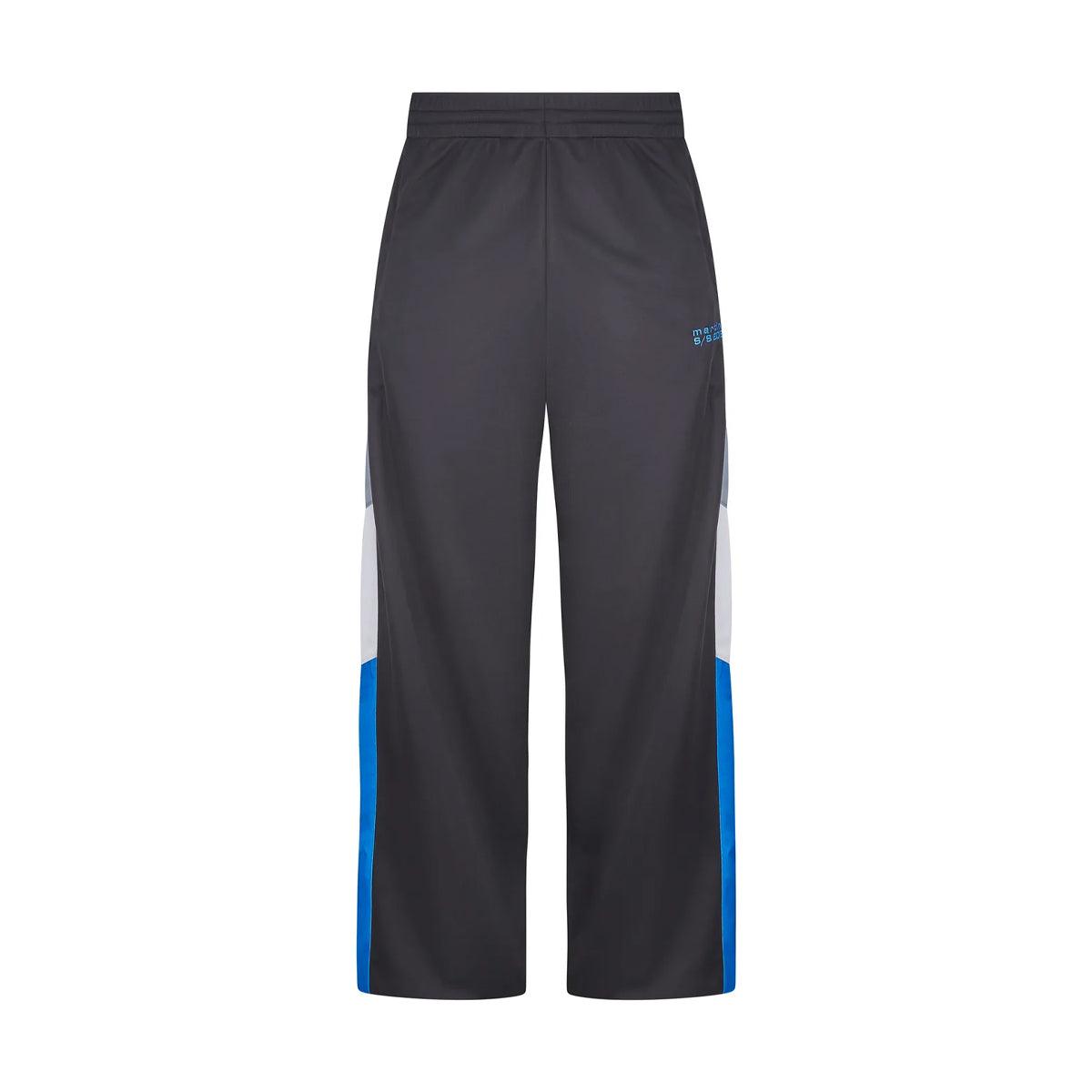 Wide Leg Trackpants 'Black Grey Blue'