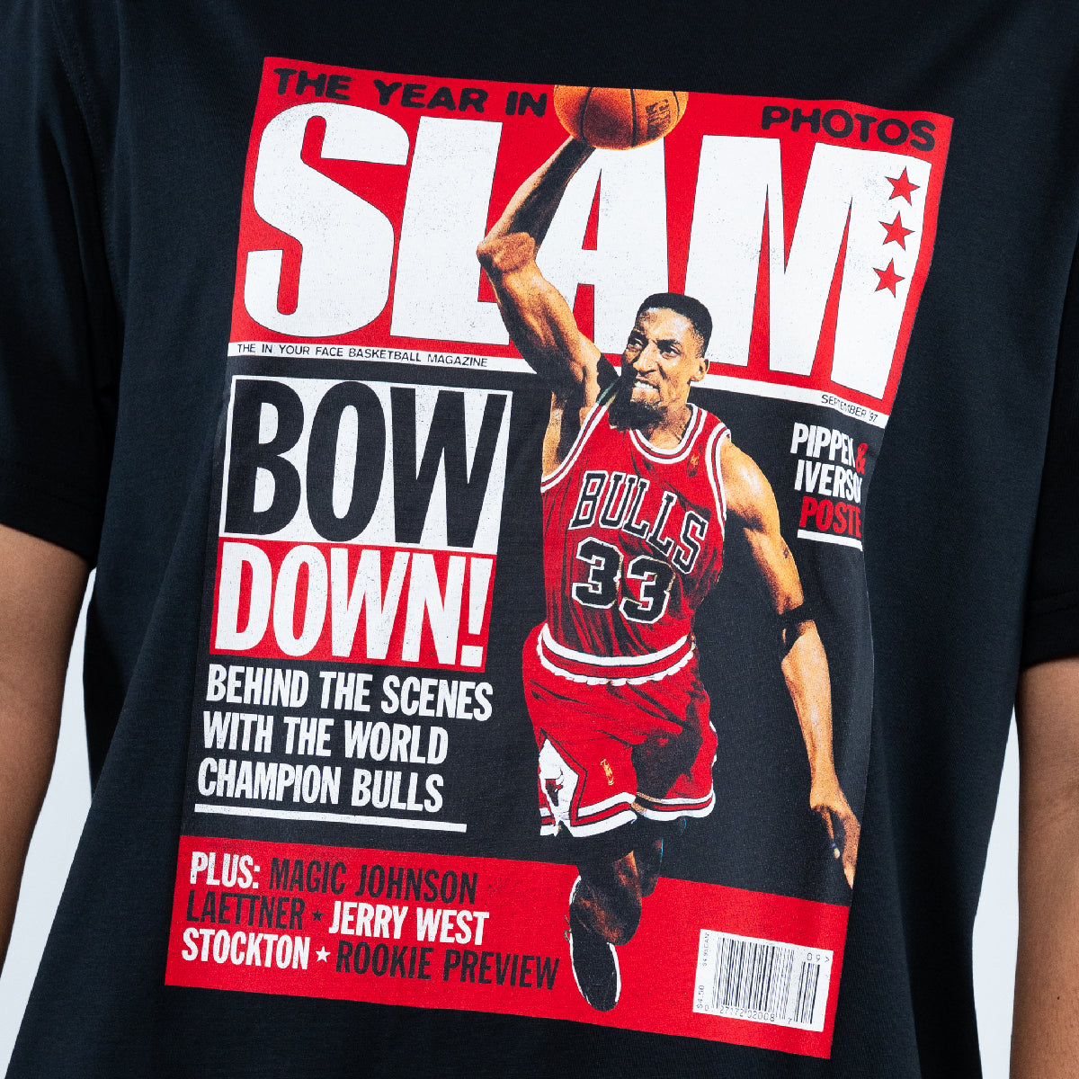 NBA Slam T-Shirt Scottie Pippen Chicago Bulls 'Black'